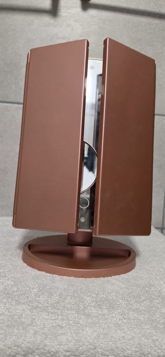 Oglindă reglabilă cu leduri și lupă, încărcare USB/baterii