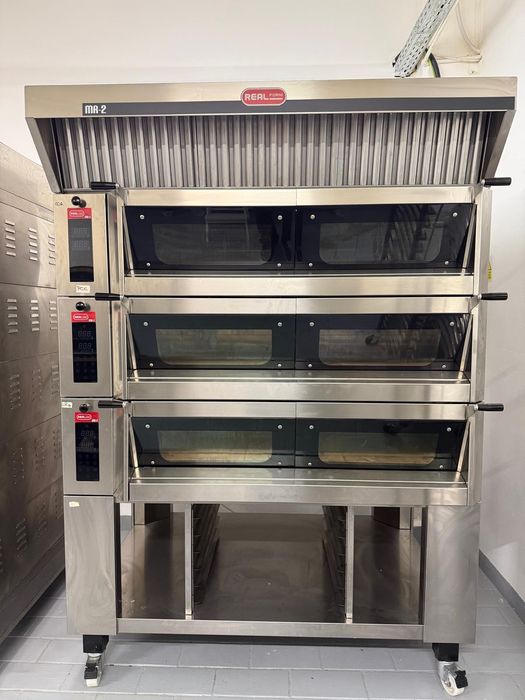 Cuptor Real Forni pe vatra 380V cu hota