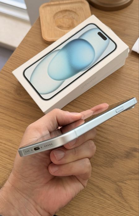 iPhone 15, blue, 128