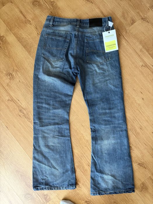 Blugi drepti albasti de barbati marimea:2xl