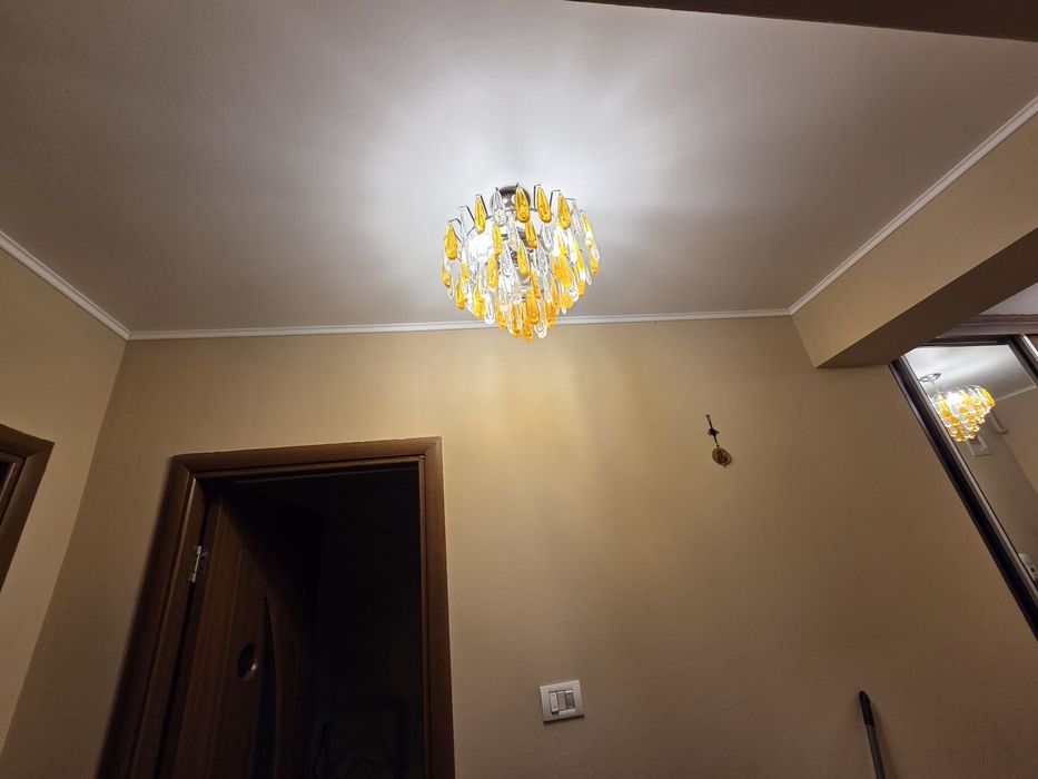 Set 2 candelabre de lux cu picături  amber
