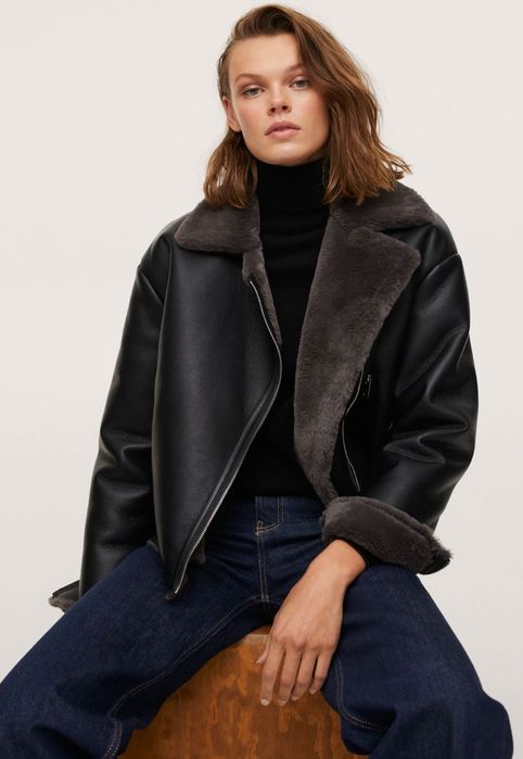 Яке Mango с топла подплата