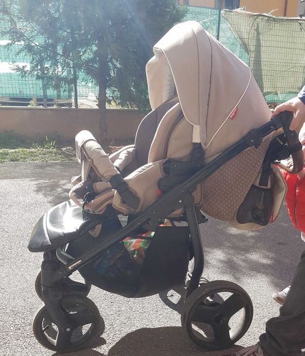 BUBA VIVI Бебешка количка 3 в 1 Капучино