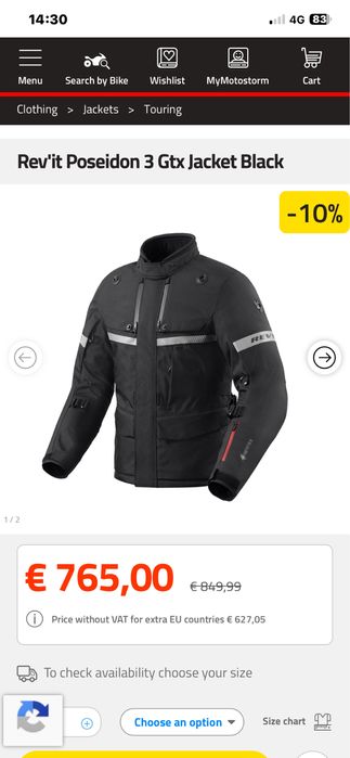 Costum motocicleta textil Revit Poseidon 3GTX