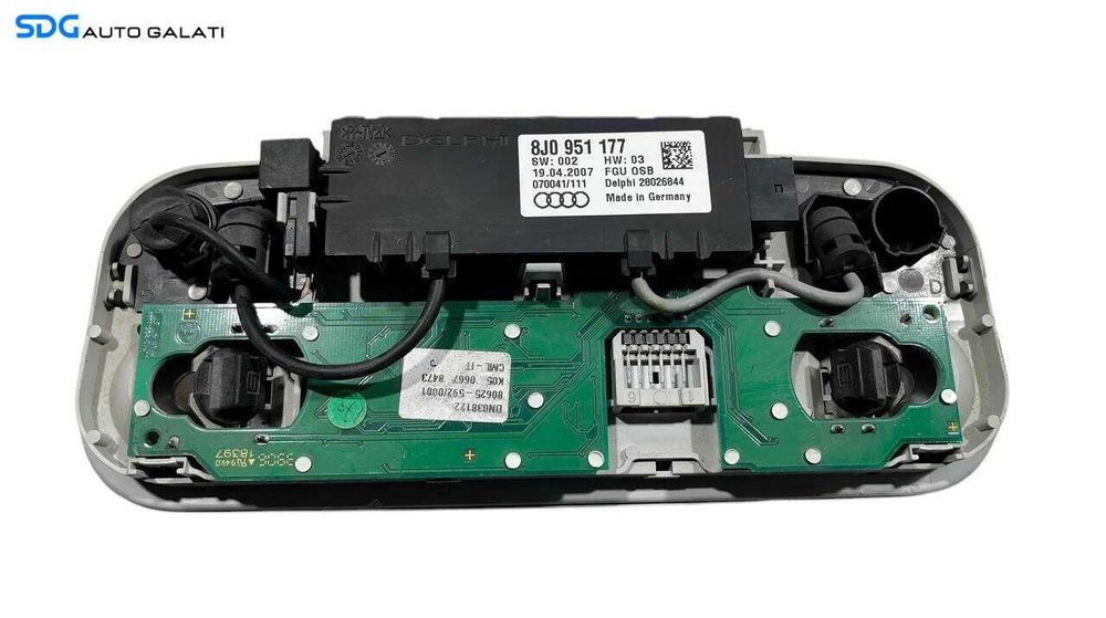 Plafoniera Lumini Bec Lampa Iluminare Habitaclu Interior Audi TT 2 MK2 Roadster Cabrio Decapotabil 2006 - 2014 Cod 8J0951177 [L5961]