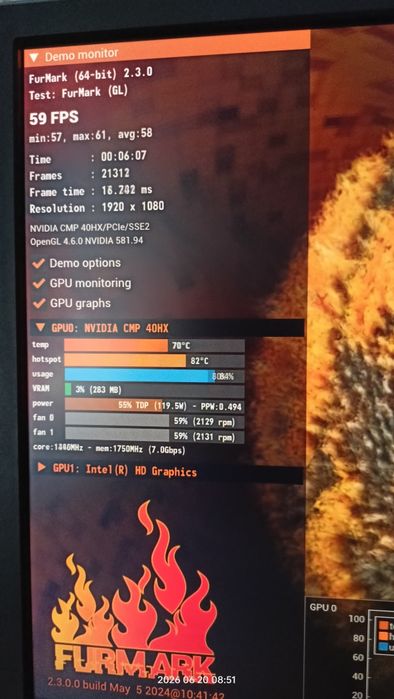 Игровая видеокарта CMP 40 HX