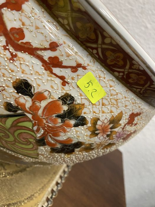 Голяма китайска кашпа от порцелан