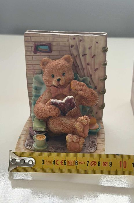 Чифт винтидж държачи за книги Teddy Tales