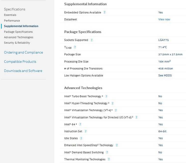 Процессор Core 2 Quad Q9400.