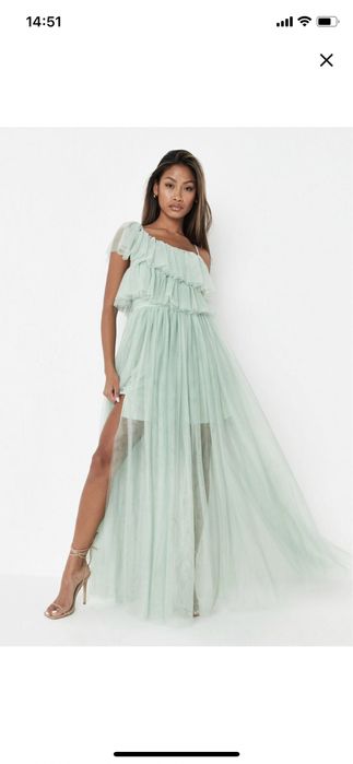 Rochie lunga din tull