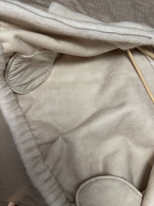 Палто естествен косъм