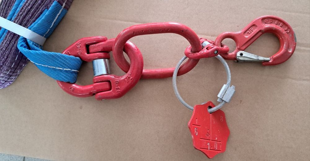 Sufă Tractare Chingă 3 M, 4 cm Lată 1 Tonă Complet cu sistemul Metalic