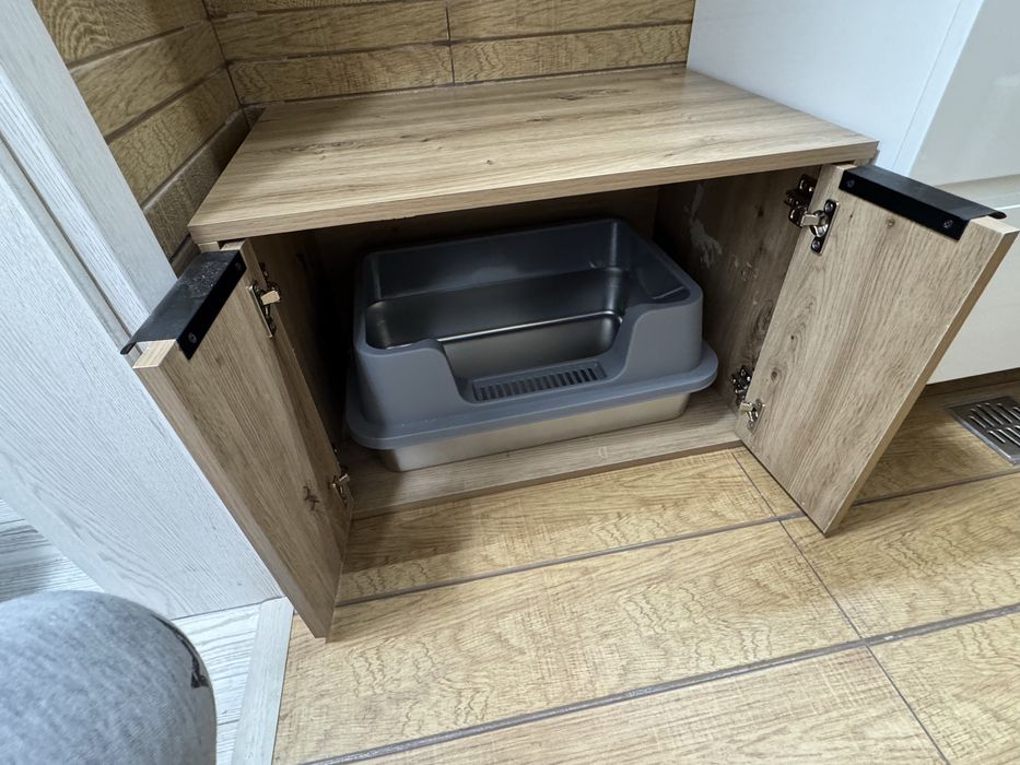 Dulap litiera + litiera inox mare SHAW