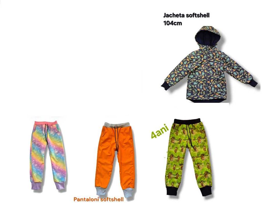 Pantaloni Softshell stoc copii
