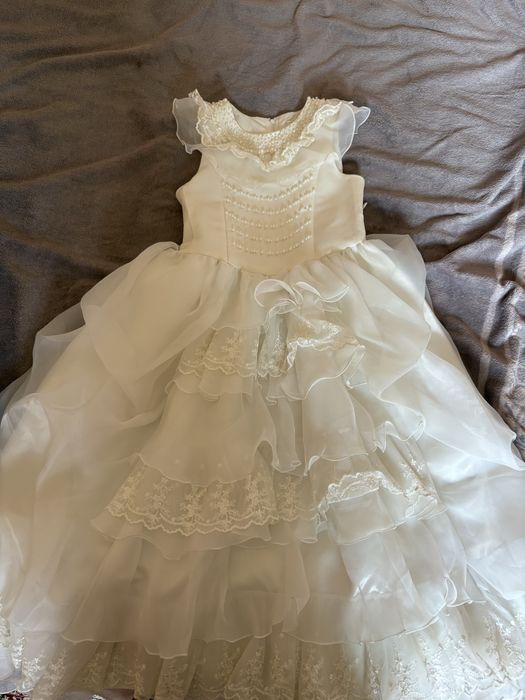 белое платье для девочки