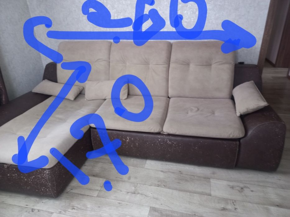 Диван угловой,расскладушка