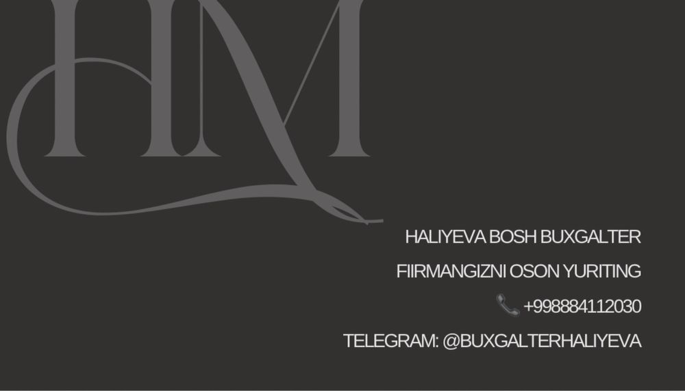 Accounting servise ( бугалтер хизмати ) !!!