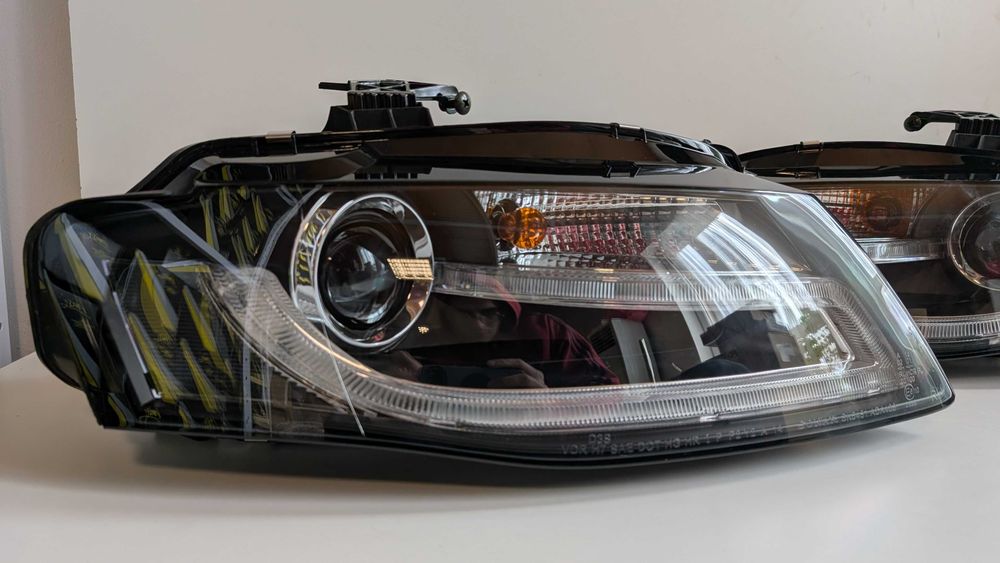 Фарове Ауди А4 Б8 08-11 ЛЕД фейс визия Нови Audi A4 B8 За ксенон xenon