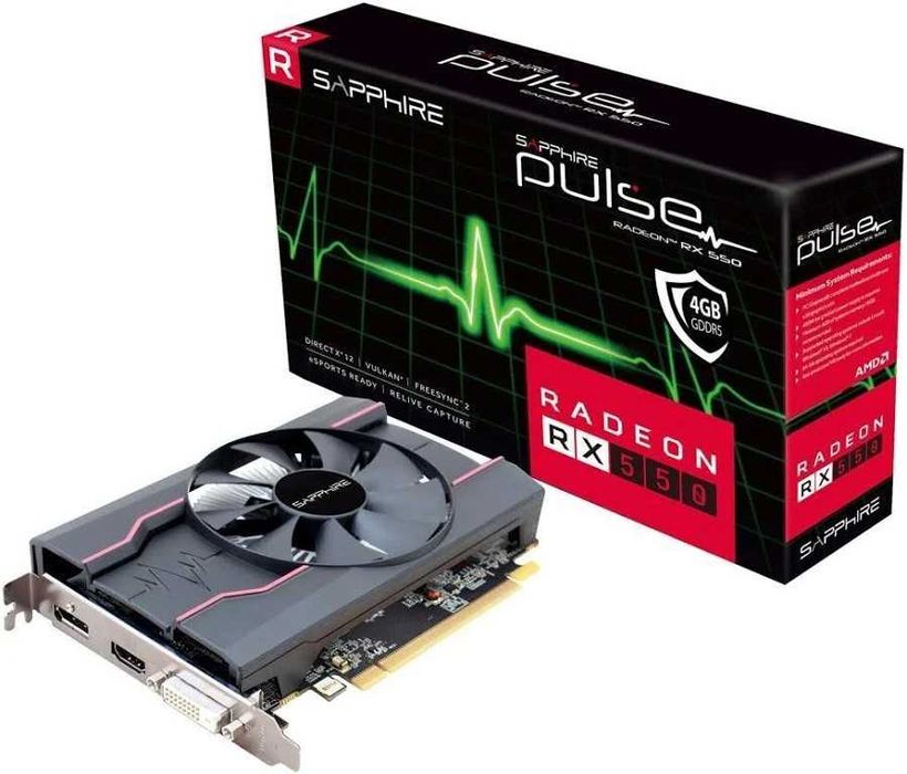 Placa Video Sapphire RX550 4GGB DDR5 Noua