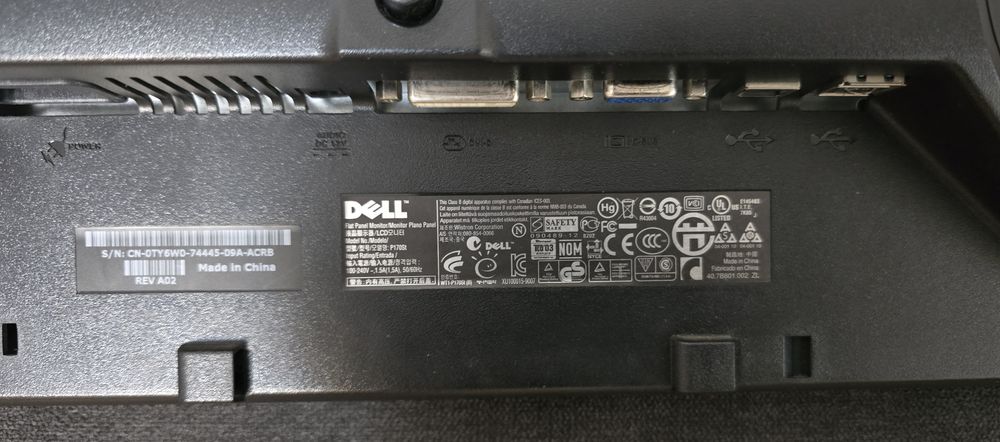 Monitor Dell P170S 17” pivot reglabil + USB hub + 75Hz
