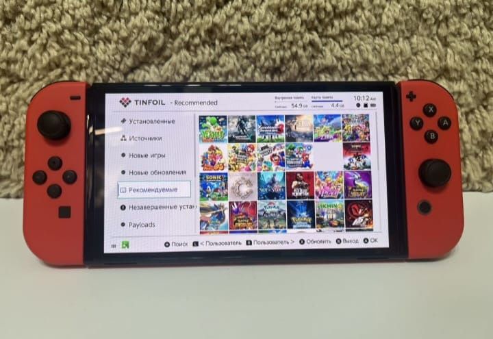Nintendo switch oled Mario edition ПРОШИТЫЙ