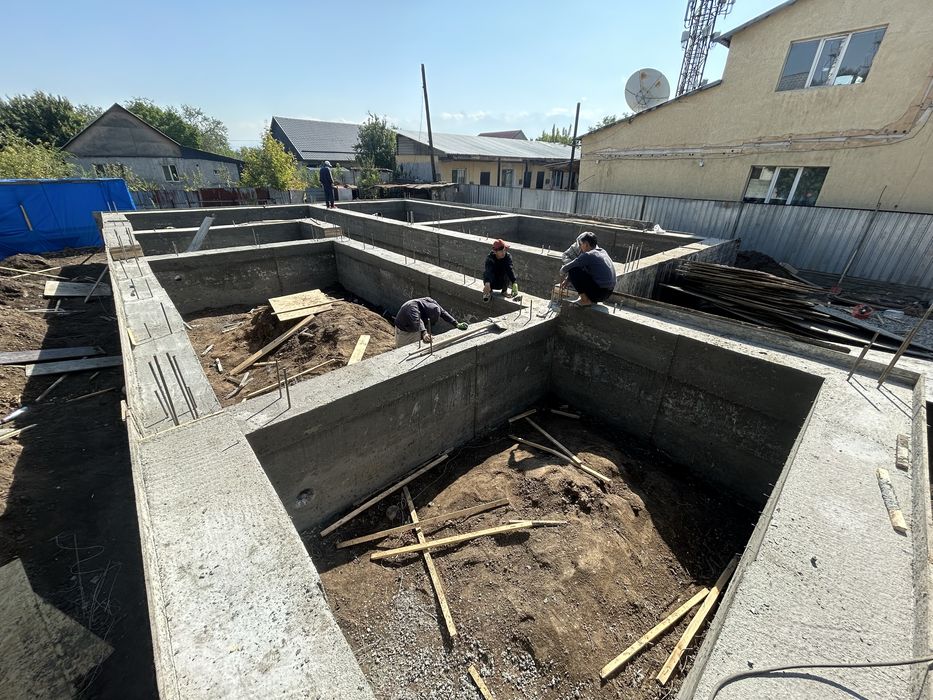 Заливка Фундамент