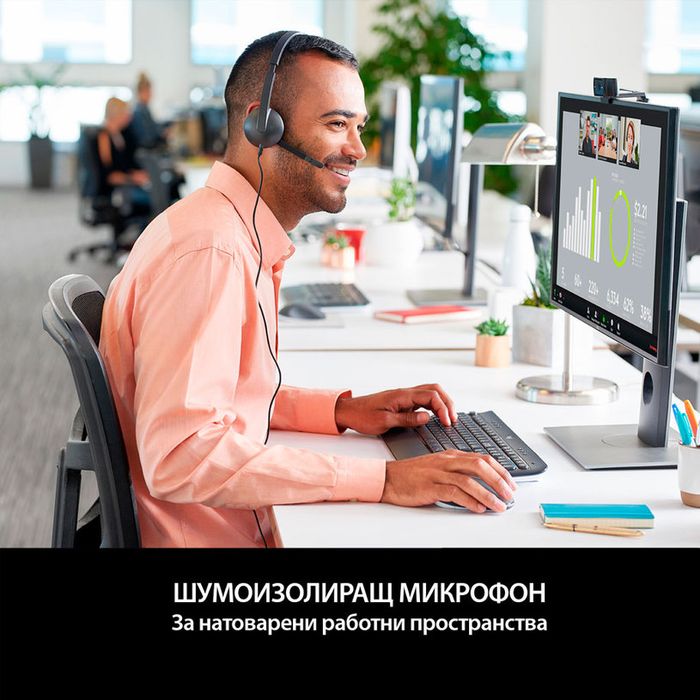 Слушалки LOGITECH H340 USB