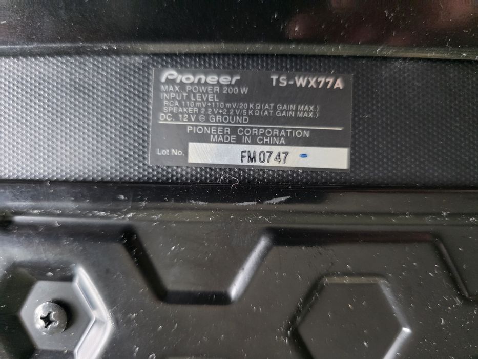 Продавам Pioneer Carrozzeria TS-WX77A