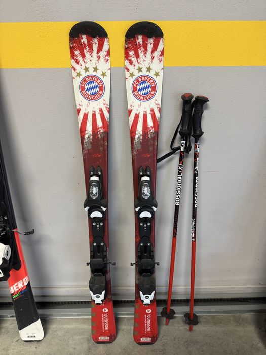 Детски ски и щеки Rossignol FC Bayern Munchen като нови!