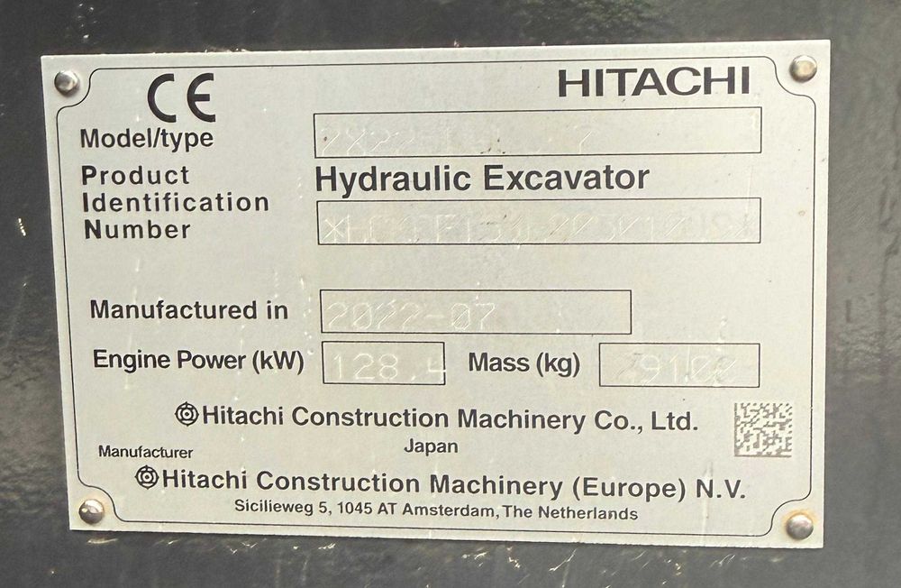 Excavator Hitachi 225USLC-7 + Procesor WOODY WH60-1