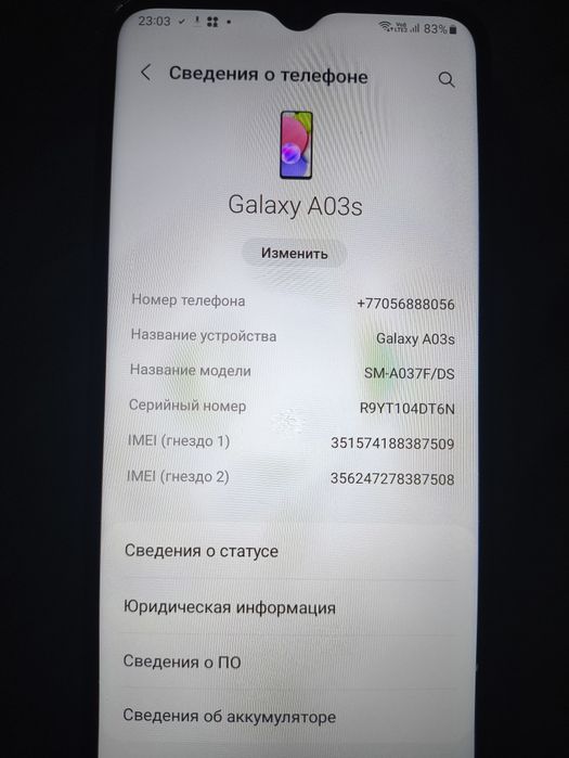 Samsung galaxy a03s