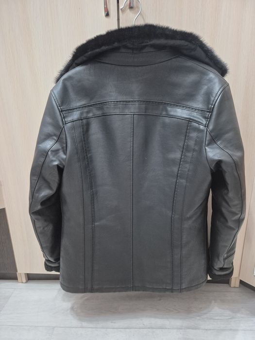 Мужская кожанная дубленка