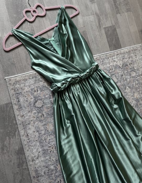 Rochie domnisoara de onoare/seara vernil