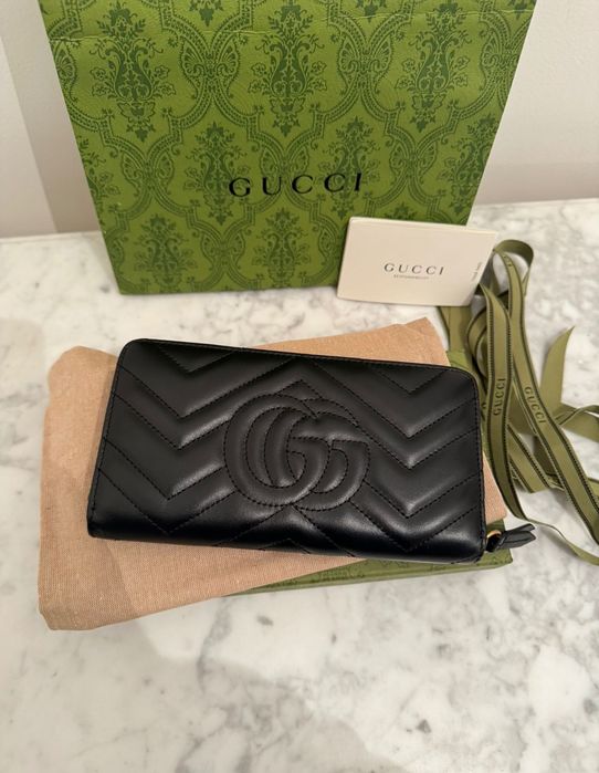 Portofel original Gucci GG din piele Marmont nou