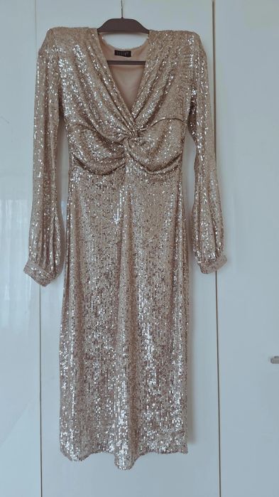 Rochie argintie cu paiete Baden 11