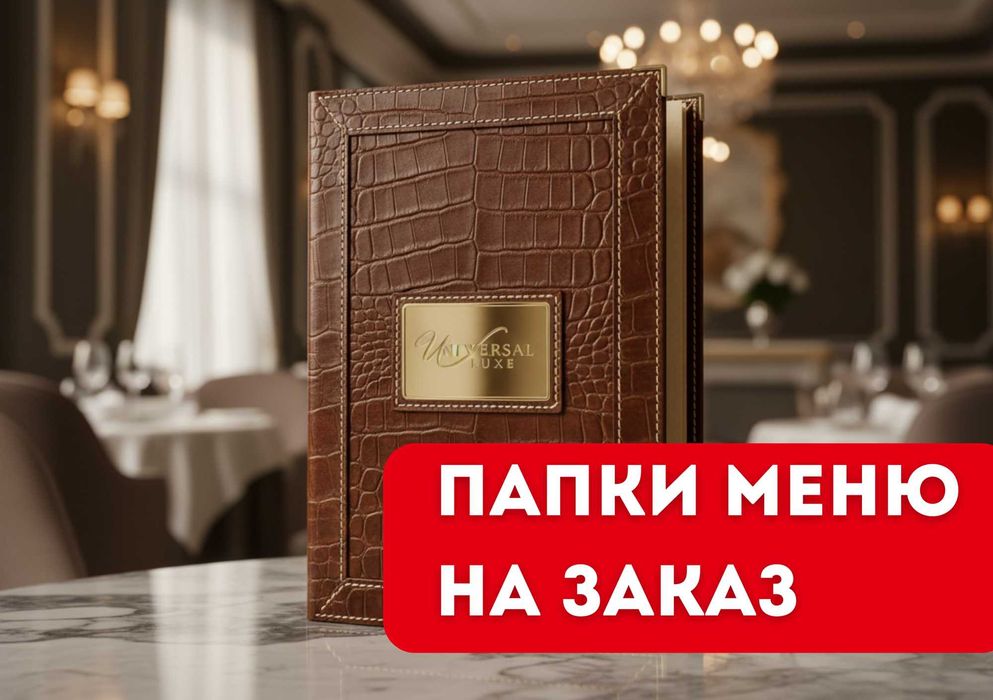 Папки меню на заказ | Для ресторанов и кафе
