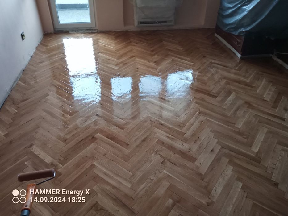 Безпрахово циклене на паркет и дюшеме 20евро