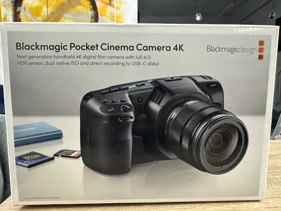 Продам Blackmagicdesign Pocket Cinema Camera 4K линза Sigma 16 mm