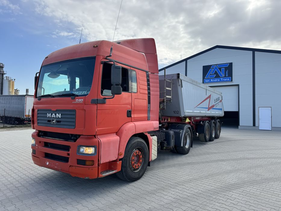 Vand MAN TGA 18.430 si semiremorca basculabila / bena SCHMITZ