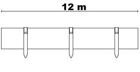 Separator gazon din plastic, culoare maro, lungime 12 m x 8 cm