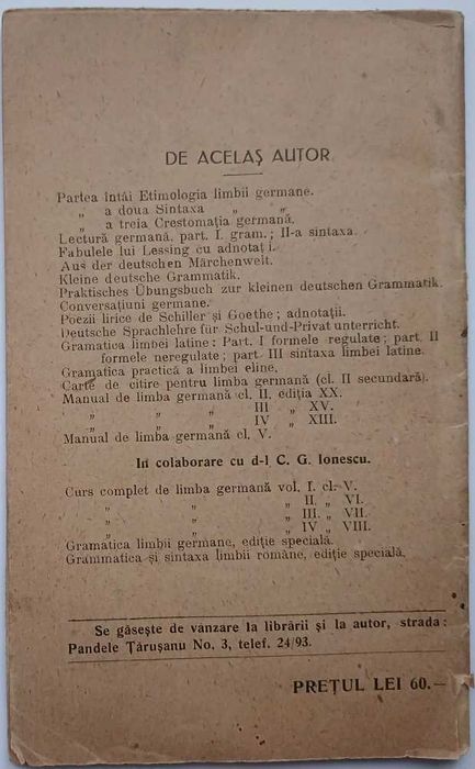 Dicționarului elino-român” al dr. G. Coman, publicată în 1928