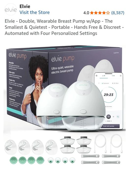 Elvie pump - Pompa san Hands Free (dubla)