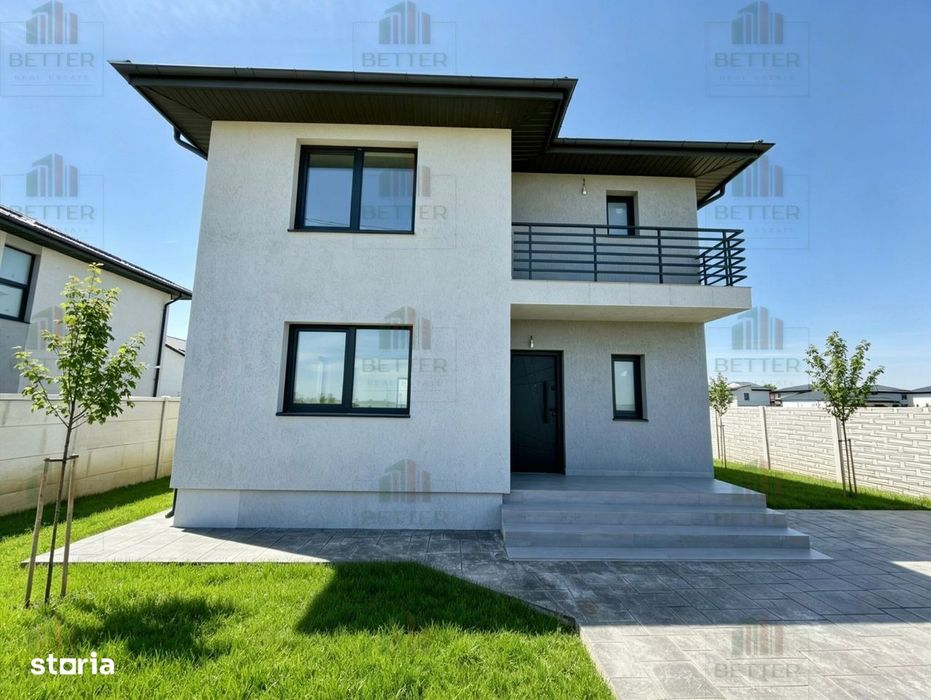 Casă 4 camere nouă - curte 450 mp - beci, mutare rapidă