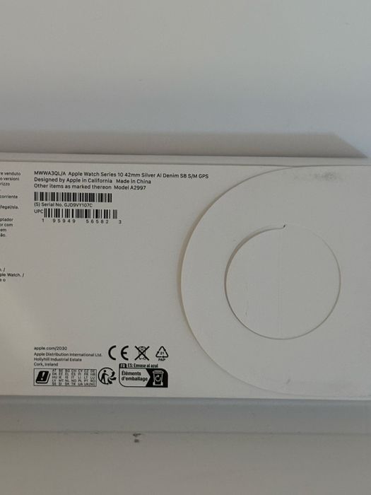 Apple Watch 10 GPS, Carcasa Silver Aluminium 42mm