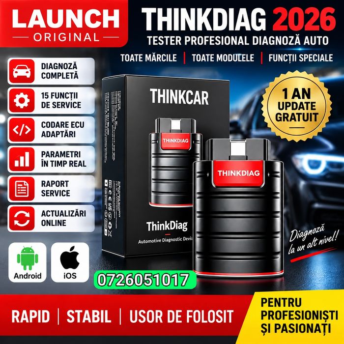 Tester Launch ThinkDiag 2026 ORIGINAL FULL  Activ –Diagnoza  pe Android/iOS