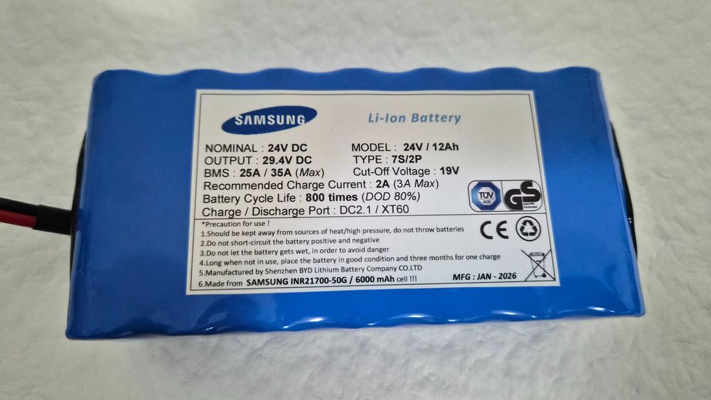 Baterie / Acumulator SAMSUNG Li-Ion 24V/12Ah, biciclete el (2026)