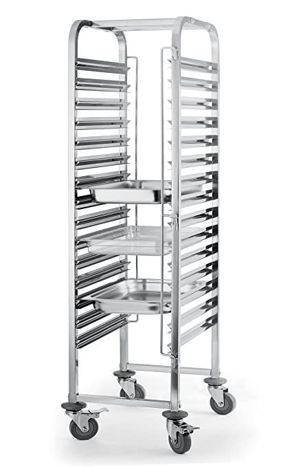 Количка за тави 60х40см от неръждаема стомана
