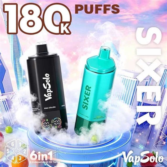 Vapsolo 180K puffuri 1-6 arome