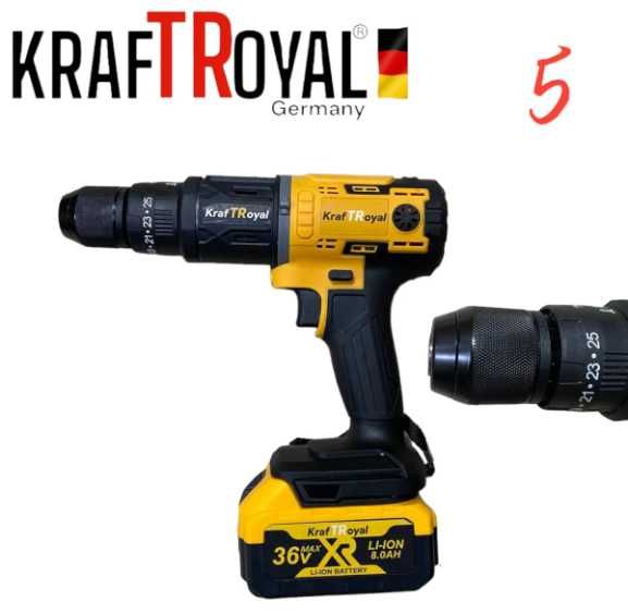 Универсален Инструмент 5 Сменяеми Глави KRAFTROYAL 36V 2х Батерии 5в1