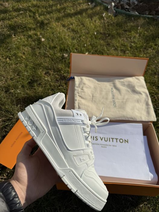 Adidasi Sneakersi Louis Vuitton FULL WHITE Skate Trainer